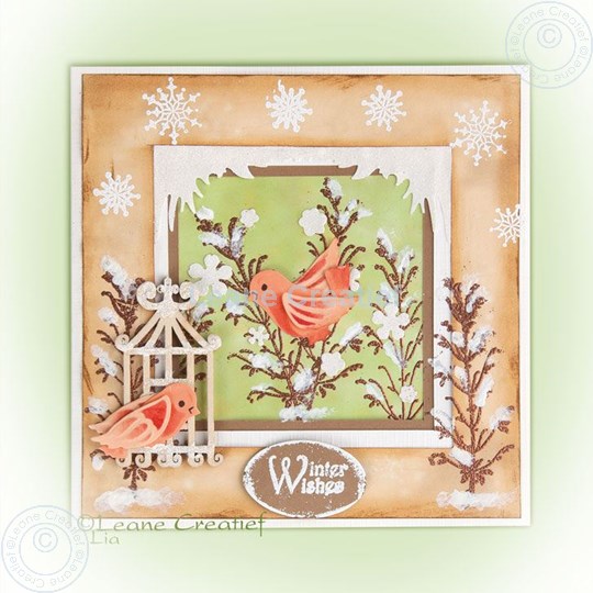 Image sur Little birds & woodshape birdcage