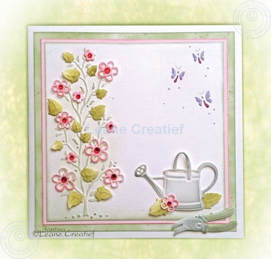 Image sur Embossing folder Garden scene