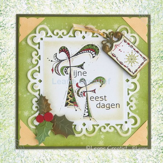 Image sur Doodle Stamp Fijne Feestdagen