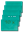 Image de Enveloppes 12.5x18,5cm turquoise