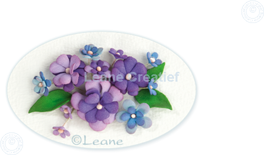 Bild von Flower foam A4 sheet dark violet