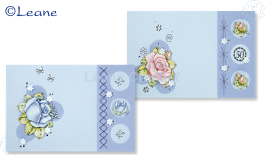 Picture of Card set Tri-O cards blue/dark blue