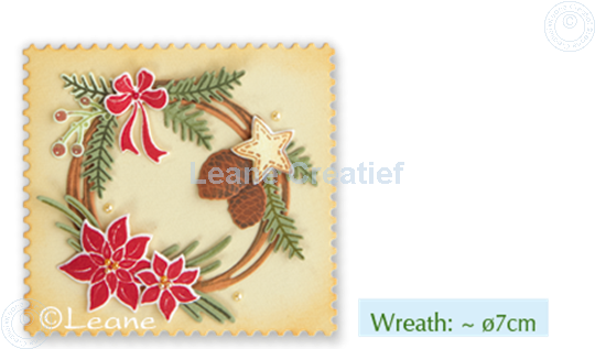 Bild von Set Lea'bilitie&Clearstamp Christmas wreath