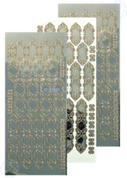Picture of LeCreaDesign® lace sticker mirror silver/gold