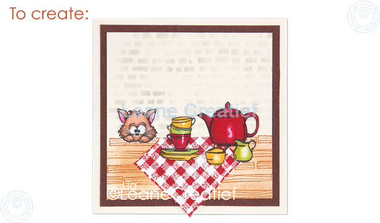 Afbeelding van LeCreaDesign® clear stamp Stof - Textiel achtergrond