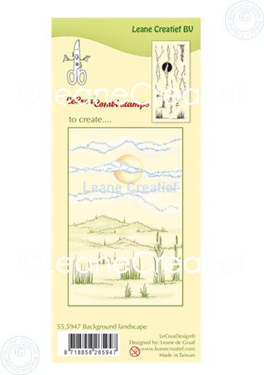 Picture of LeCreaDesign® clear stamp Background Landscape