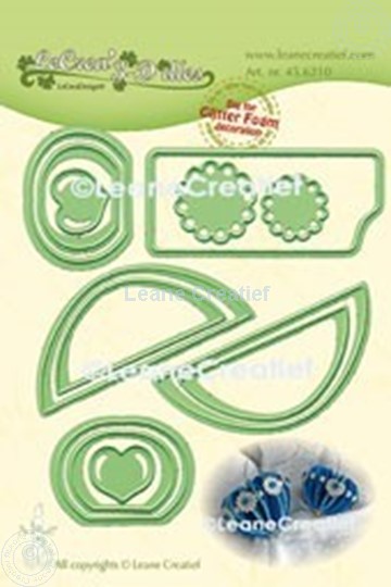 Image sur Lea’bilitie® Glitter Foam décoration Cœur bord lisse matrice pour découper