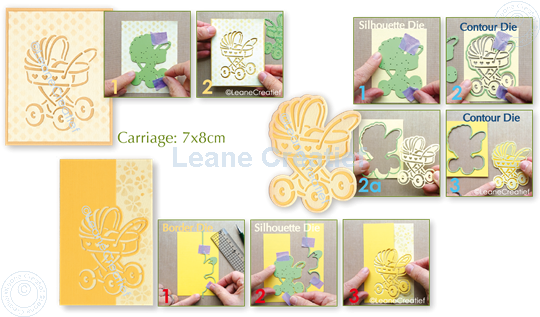 Picture of Lea’bilitie® Baby carriage silhouette cut and embossing die