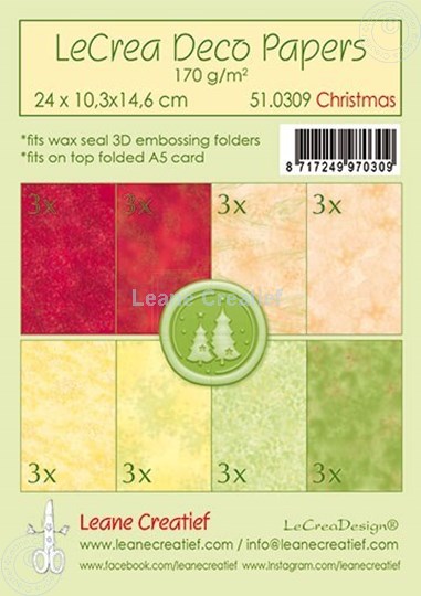 Afbeelding van Deco papier set Christmas