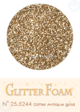 Picture of Glitter Foam A4 sheet Antique gold