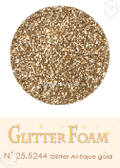 Image sur Glitter Foam A4 sheet Antique gold