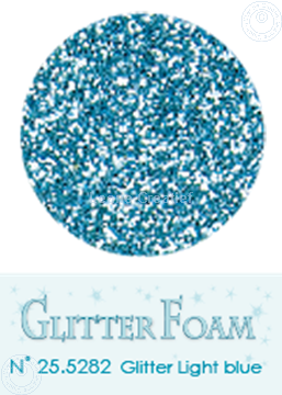 Picture of Glitter Foam A4 sheet Light blue