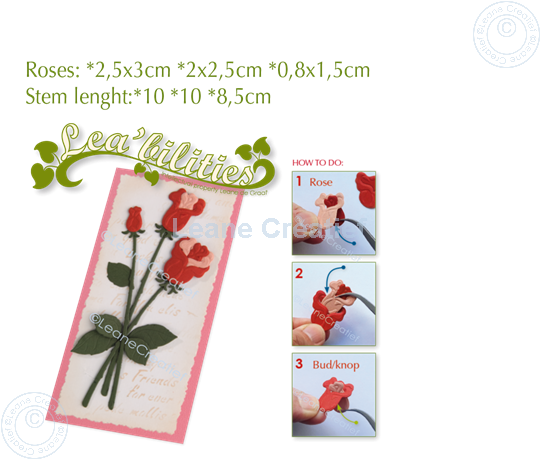 Image sur Lea’bilitie® Roses matrice pour découper & gaufrage