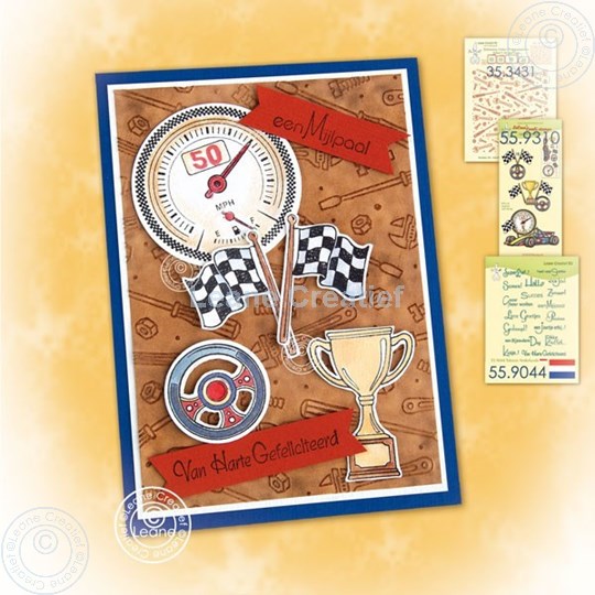 Bild von Racing car birthday card