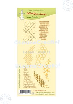 Picture of LeCreaDesign® combi clear stamp Structures 10