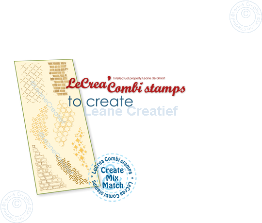 Picture of LeCreaDesign® combi clear stamp Structures 10